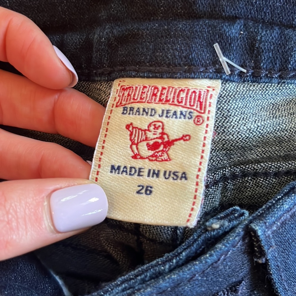 True Religion Sequin Pocket Jeans – Size 26 - Picture 13 of 16